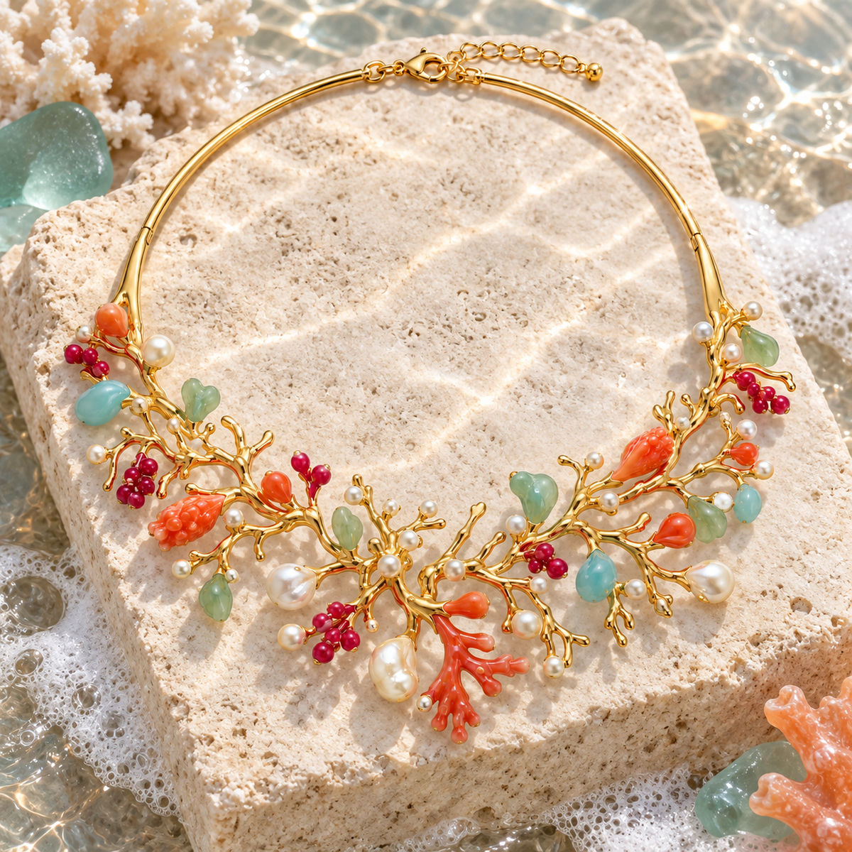 Coral Reef Statement Collar