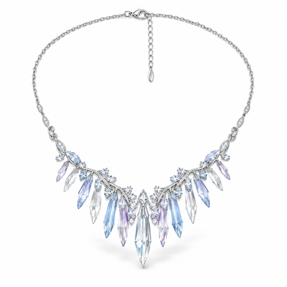 Crystal Spike Cascade Necklace