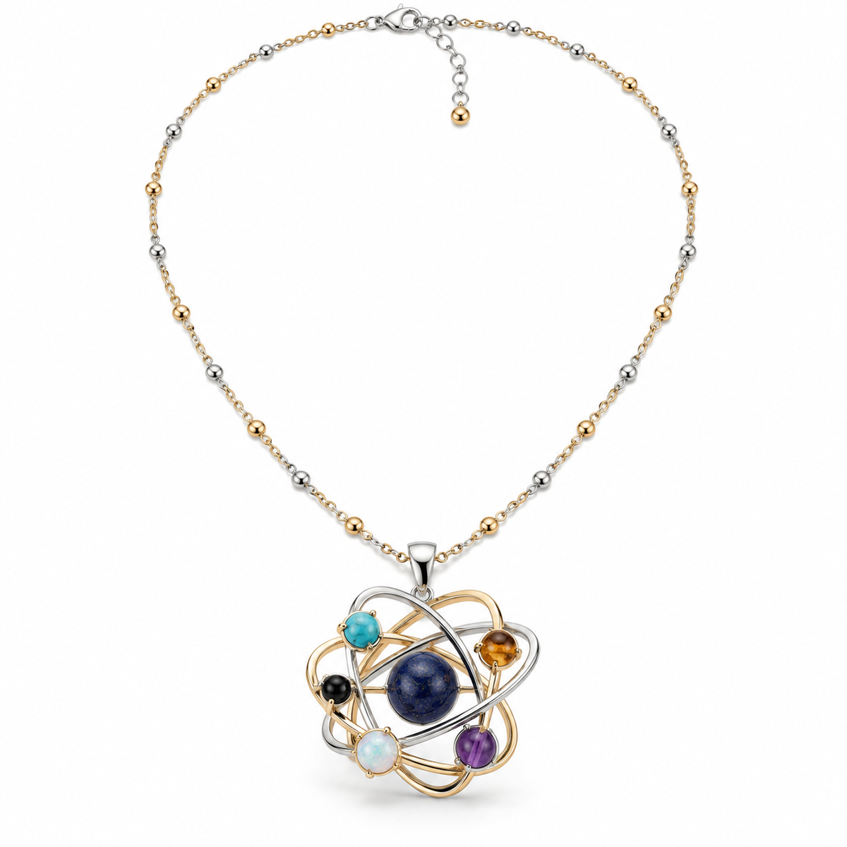 Planetary Orbit Pendant Necklace