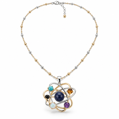 Planetary Orbit Pendant Necklace
