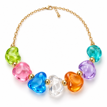 Colorful Resin Bubble Necklace