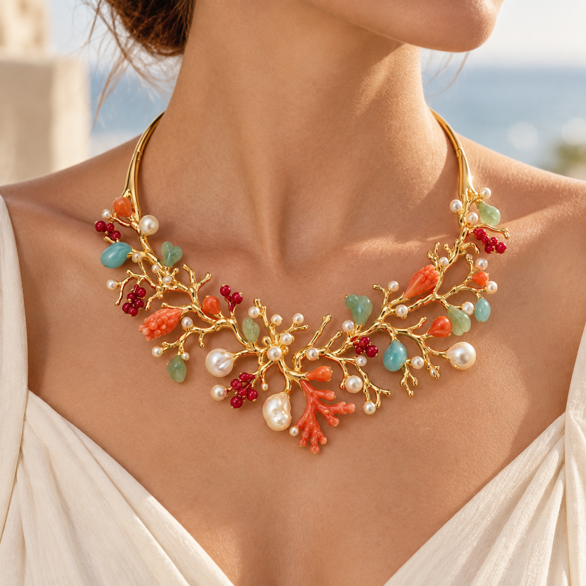 Coral Reef Statement Collar