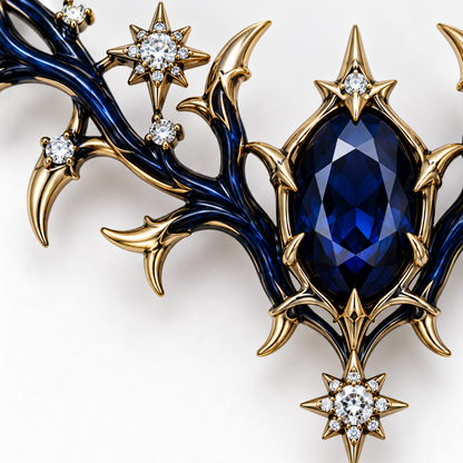 Thorn and Star Crystal Necklace
