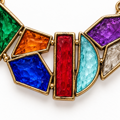 Stained-Glass Mosaic Necklace