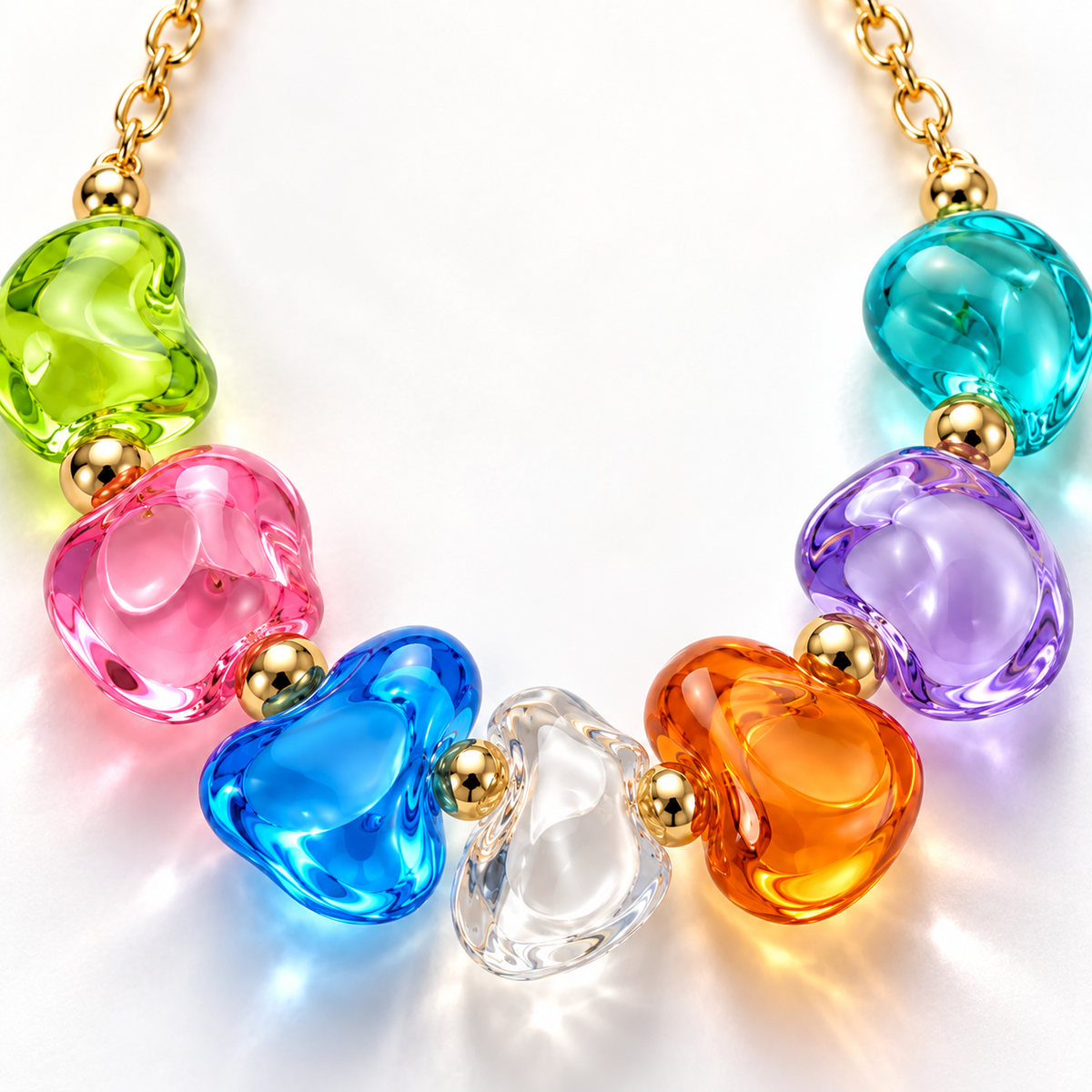 Colorful Resin Bubble Necklace