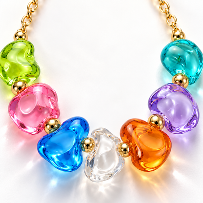 Colorful Resin Bubble Necklace