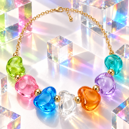 Colorful Resin Bubble Necklace